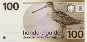 Netherlands - 100 Gulden 1977 Snip (Mev. 123-1 / AV 87.1b) - UNC/UNC-