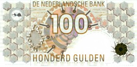 Netherlands - 100 Gulden 1992 Steenuil (Mev. 124-1b / AV 88.1d) - UNC