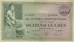 Netherlands - 1000 Gulden 1926 Grietje Seel (Mev. 152-1 /AV 106A.1) - ZF