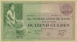 Netherlands - 1000 Gulden 1926 Grietje Seel (Mev. 152-2 /AV 106A.2) - ZF+