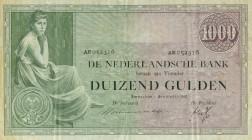 Netherlands - 1000 Gulden 1926 Grietje Seel (Mev. 152-3 / AV 106A.3) - ZF, iets vlekkerige rand