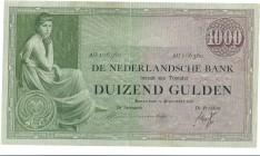 Netherlands - 1000 Gulden 1926 Grietje Seel (Mev. 152-3 / AV 106A.3) REPLACEMENT # AU 106360 - ZF+