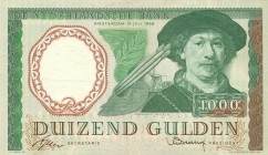 Netherlands - 1000 Gulden 1956 Rembrandt (Mev. 154-1 / AV 108.1b) - lang serienummer - ZF