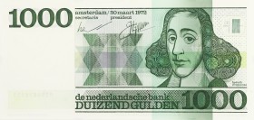 Netherlands - 1000 Gulden 1972 Spinoza (Mev. 155-1 / AV 109.2 / PL128.c) - uniforme snijtekens - UNC