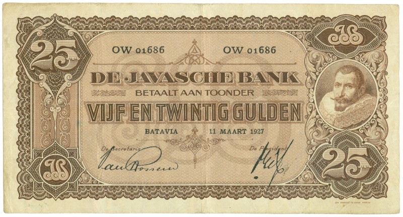 Dutch Indies - 25 Gulden 11 maart 1927 J.P. Coen (P. 71a / H-128a / ON 238b / PL...