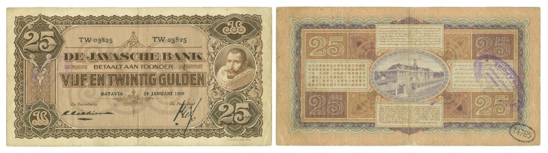 Dutch Indies - 25 Gulden 29 januari 1929 J.P. Coen (P. 71b / H-128b / PLNI22.3b)...