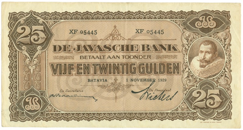 Dutch Indies - 25 Gulden 1 november 1929 J.P. Coen (P. 71c / H-128c / PLNI22.3c)...