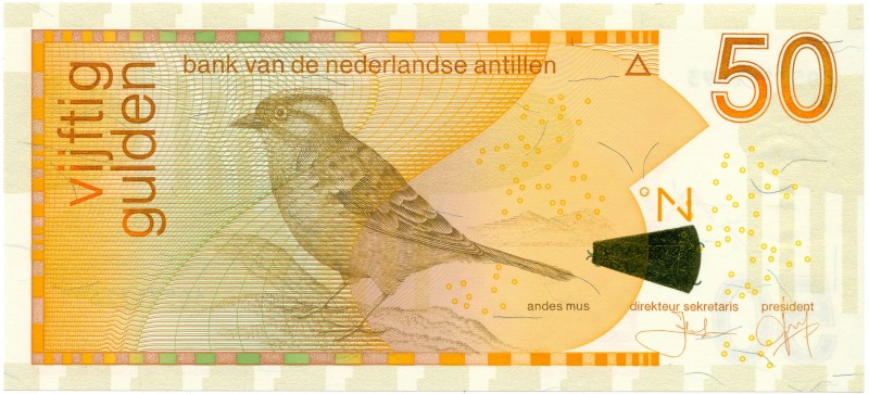 Dutch Antilles - 50 Gulden 1.12.2001 Andes mus (P. 30b / PLNA20.3b) - UNC