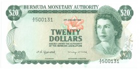 World Banknotes - Bermuda - 20 Dollars 2.1.1981 Queen Elizabeth II (P. 31c) - UNC