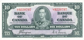 World Banknotes - Canada - 10 Dollars 2.1.1937 King George VI (P. 61c) - a.UNC