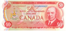 World Banknotes - Canada - 50 Dollars 1975 William Lyon MacKenzie King (P. 90b) - sign. Crow-Bouey - UNC