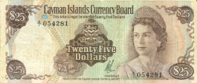 World Banknotes - Cayman Islands - 25 Dollars L. 1979 (P. 4) Queen Elizabeth II - F