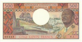 World Banknotes - Central African States - 500 Francs ND (1974) Pres. Bokassa (P. 1) - a.UNC