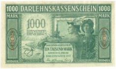 World Banknotes - Deutschland - I. Weltkrieg (1914-1918) - Occupation of Lithuania 1000 Mark 4.4.1918 (P. R134b / Ros. 471b) - XF