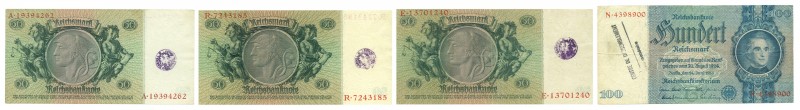 World Banknotes - Deutschland - Reichsbank (1924-1945) - 50 Mark 1933 - w. Belgi...