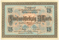 World Banknotes - Deutschland - Selbständiger deutscher Gebiete - Memelgebiet - 75 Mark 22.2.1922 (P. 8 / Ros. 853) - XF/UNC