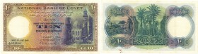 World Banknotes - Egypt - 10 Pounds 3.6.1948 (P. 23c) Mosque and street in Cairo / Farm scene (P. 23c) - sign. Leiht-Ross - a.VF