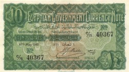 World Banknotes - Egypt - Egyptian Government - 10 Piastres 27.5.1917 (P. 160b) - XF+