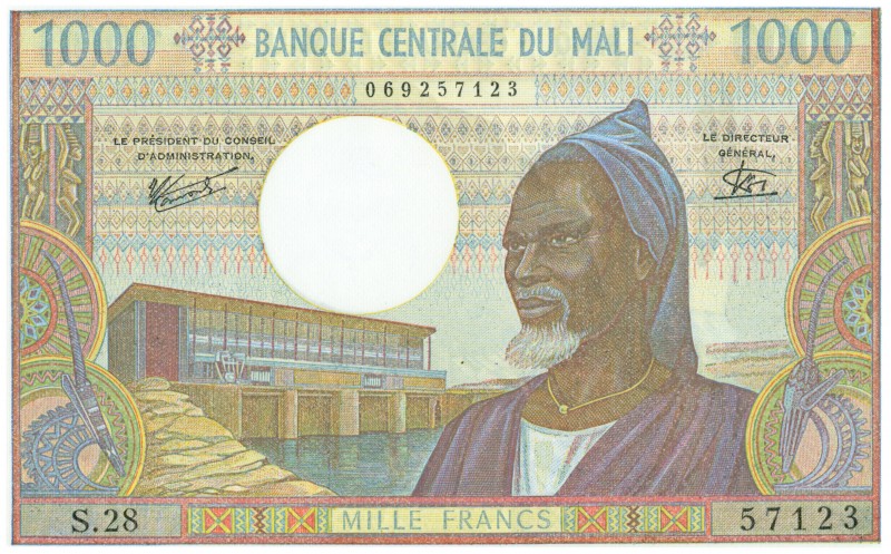 World Banknotes - Mali - 1000 Francs ND (1970-84) sign. 8 (P. 13e) - UNC