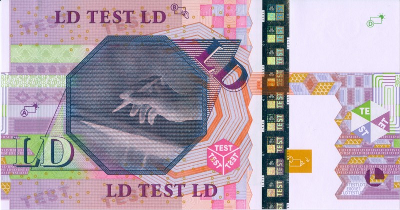 World Banknotes - Test prints and promotional banknotes - Testnote LD TEST LD - ...