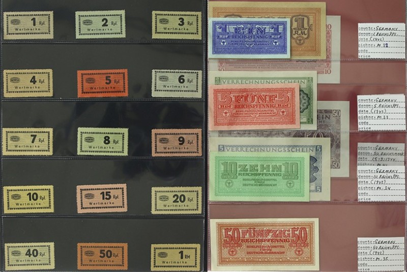 Duitsland - Collection " Konzentrationslagern und Wehrmacht" papermoney Germany ...