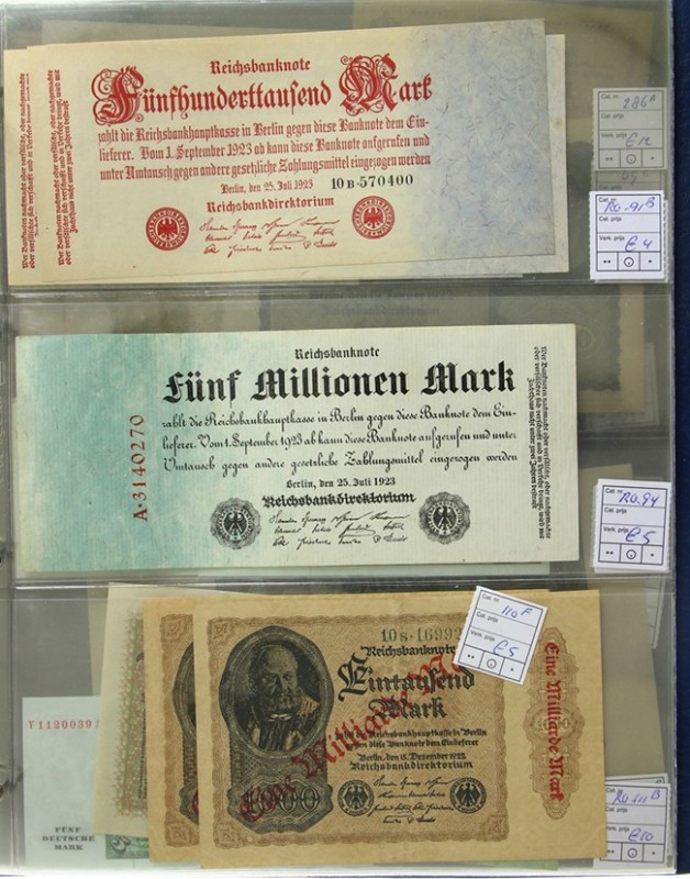 Duitsland - Collection papermoney Germany period 1910-1985 among which DDR and G...