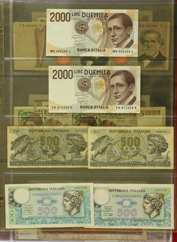 Italië - Album banknotes Italy including 100 Lire 1935, 1938, 1939, 1940, etc. -...