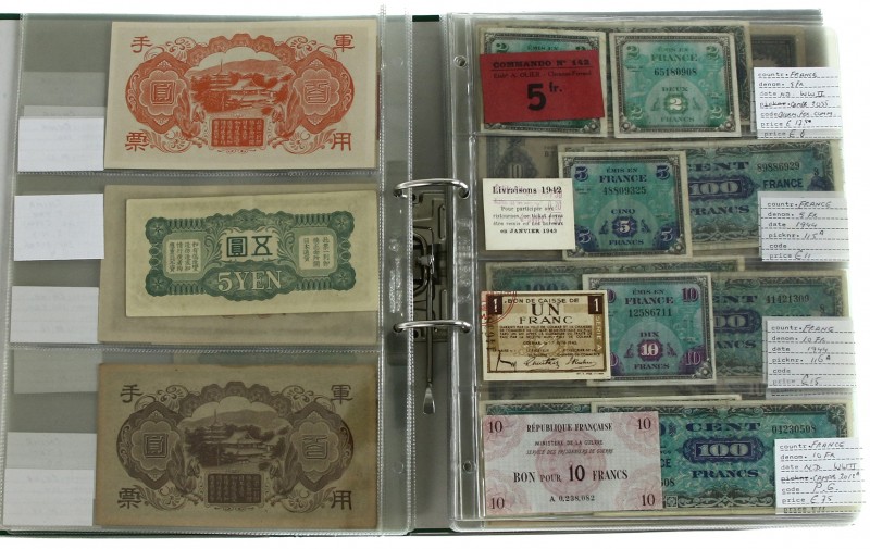 Miscellaneous - Collection of WWII currency including; Japanese Militairy, China...