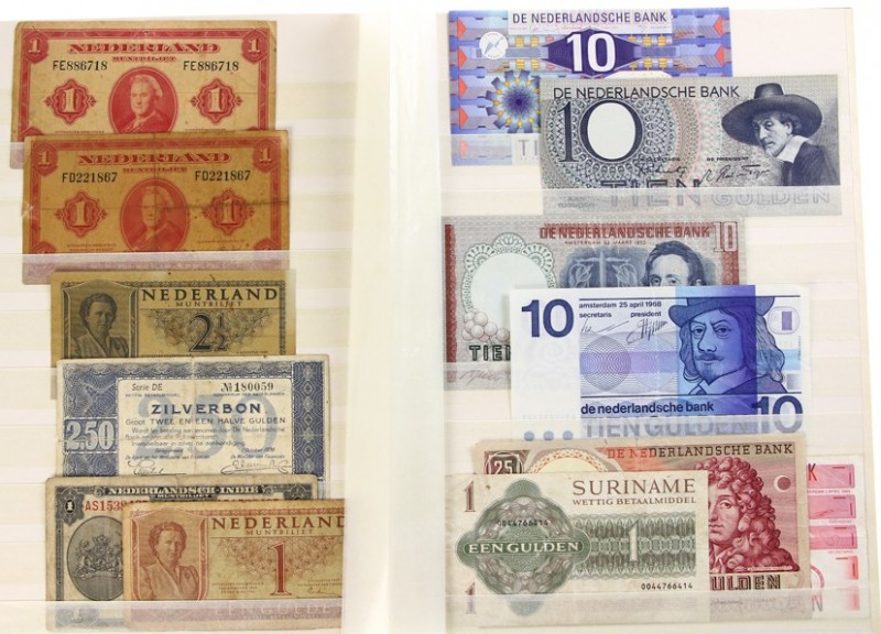 Miscellaneous - Album banknotes world including Netherlands, France, Thailand, e...