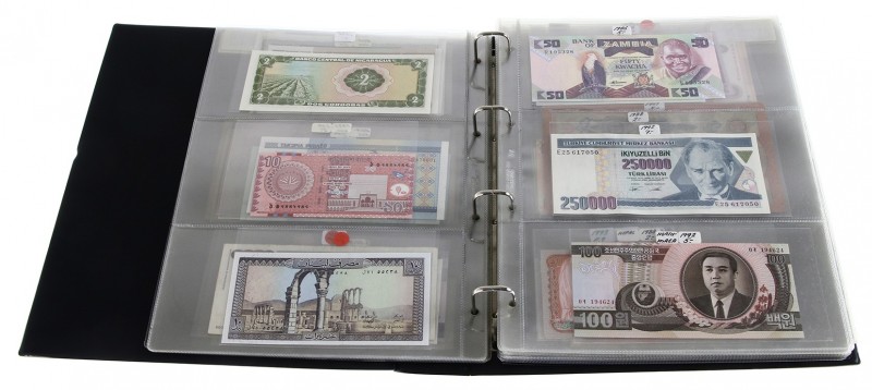 Miscellaneous - Album banknotes world including North Korea, Congo, Iran, etc.