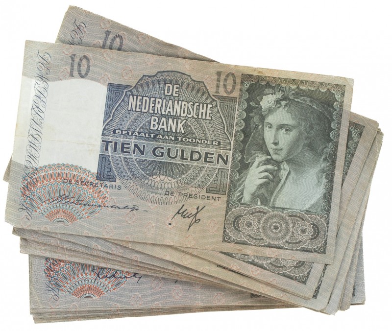 Nederland - Doosje met 10 Gulden 1940 II Meisje met druiven/Herderinnetje Mev. 4...