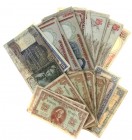 Nederland - Doosje bankbiljetten NL wo. 10 Gulden Molen 1949, 25 Gulden Mees 1931, Flora 1947, 50 Gulden Stadhouder 1945, etc.