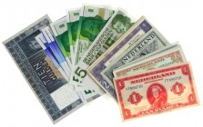 Nederland - Doosje bankbiljetten NL 1-10 Gulden wo. Grijsaard, Staalmeester, etc.