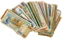 Afrika - Small box banknotes Africa including Gambia, Kenya, Somalia, South Africa, Sierra Leone, Central and West African States, etc.