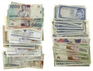 Azië - Small box banknotes Asia including Brunei, Sri Lanka, Indonesia, etc.