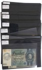 Duitsland - 10, 50, 100 Reichsmark 1929-1935 (P. 181-183), with Belgium Municipal stamp - total ca. 40 pcs.