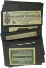 Duitsland - Box with nice collection of ca. 110 emergency notes Germany "Grossnotgeld" 1918-1923 in folders