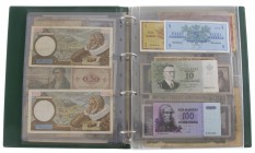 Miscellaneous - Album collection banknotes world including Belgium, France, Italy, Malaya, Egypt, Libya, etc. - Total ca. 135 pcs.