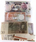 Miscellaneous - Box banknotes world including Germany, Russia, France, Surinam, Africa, The Netherlands, etc.