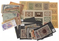 Miscellaneous - Interesting lot emergency notes Austria, Germany, Belgium, including; clothmoney Bielefeld, Leathermoney Osterwieck,3 sheets of austri...