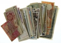 Miscellaneous - Small box worldbanknotes including Kenya, Argentina, Romania, Belgium, Sri Lanka, etc. etc.