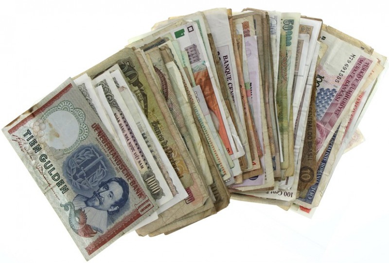 Miscellaneous - Small box banknotes world including France, Indonesia, Vietnam, ...