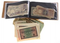 Miscellaneous - Small box banknotes world including Germany, Canada, etc.