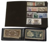 Miscellaneous - Small box with emergency notes Austria, Germany (ca. 164 pcs) + Jap. occup. Malaya 1 Cent - 100 Dollars 1942-45