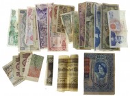 Miscellaneous - Small box banknotes world including Mexico, etc.