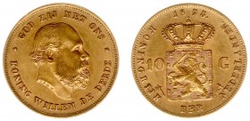 Netherlands - Gouden Tientjes 1875-1933 - 10 Gulden 1875 - Goud - ZF/PR