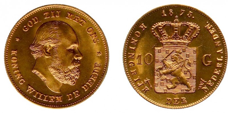 Netherlands - Gouden Tientjes 1875-1933 - 10 Gulden 1875 - Goud - PR