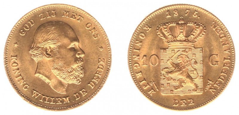 Netherlands - Gouden Tientjes 1875-1933 - 10 Gulden 1875 - Goud - PR