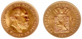 Netherlands - Gouden Tientjes 1875-1933 - 10 Gulden 1875 - Goud - UNC