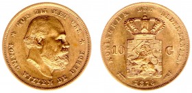 Netherlands - Gouden Tientjes 1875-1933 - 10 Gulden 1876 - Goud - ZF+
